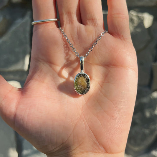 Moldavite Pendant Necklace